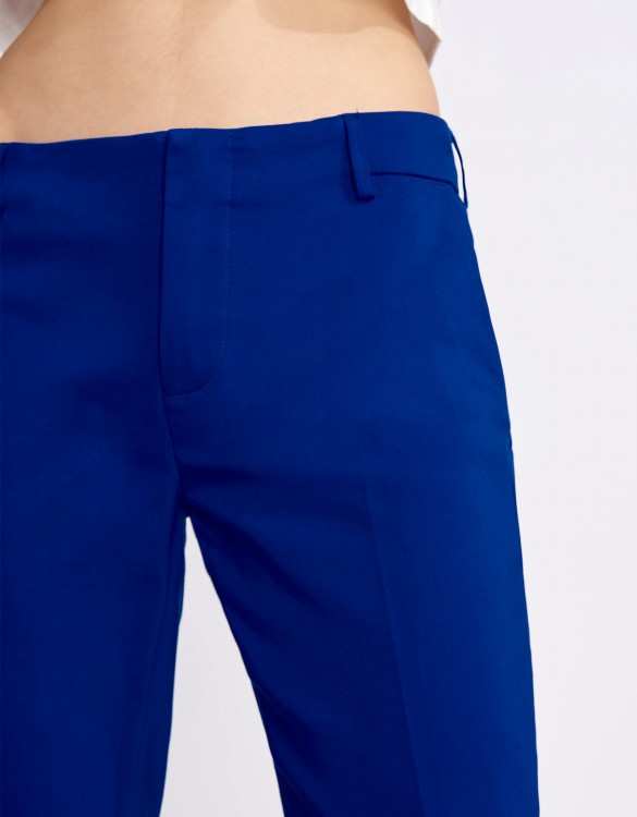 royal blue cigarette trousers