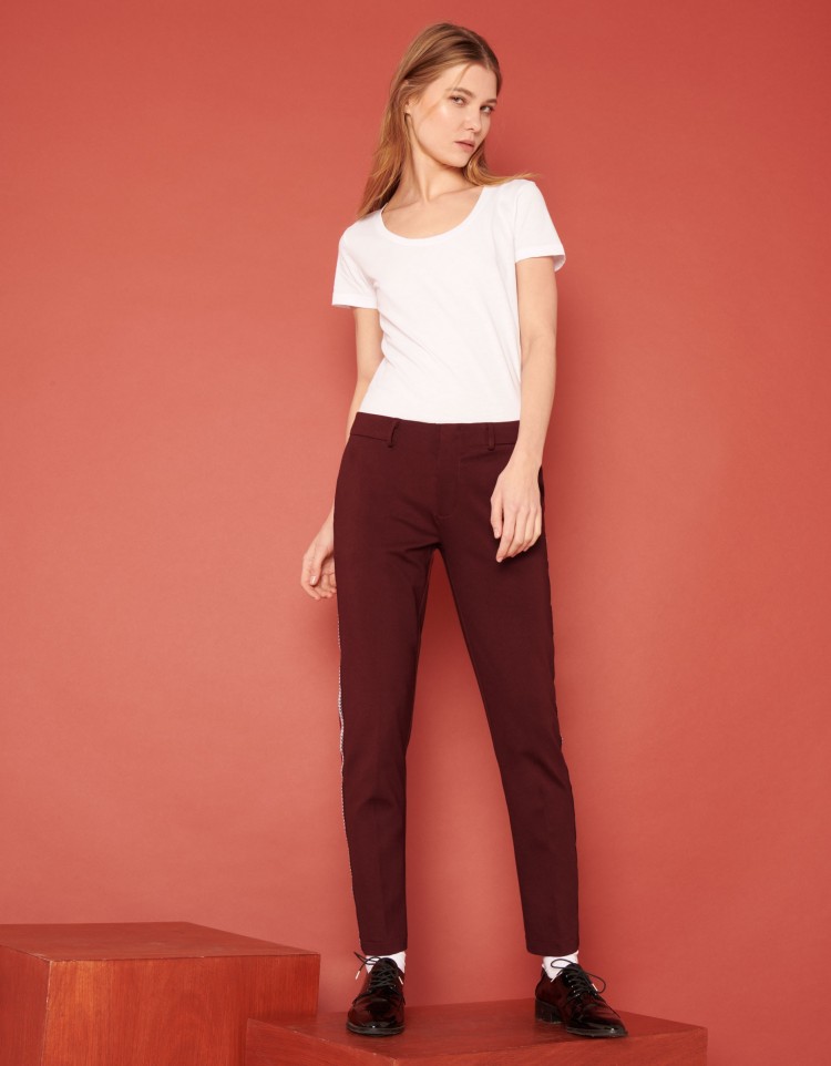 Buy Dollar Missy Women Pack of 1 Straight Fit Solid Cigarette Trousers- Red  Online at Best Prices in India - JioMart.