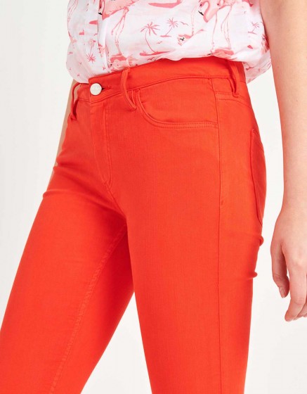 Skinny cropped trousers Lily Color - WATERMELON