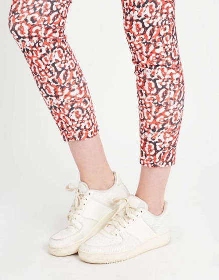 Pantalon chino Sandy Skinny Printed - RED LEO