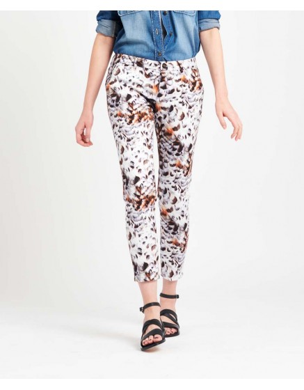 printed skinny trousers