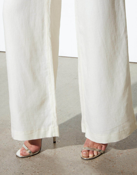 Pantalon wide Pamelo Linen - GINGER