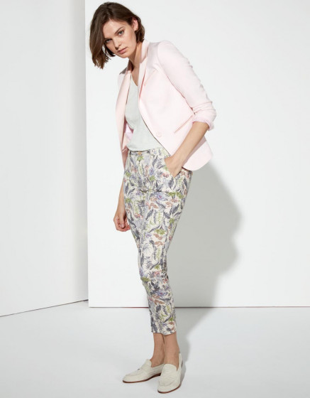 Chino trousers Sandy Cropped Printed  - TROPICAL SKIN