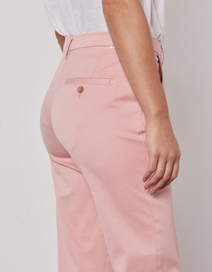 Chino high waist cropped trousers Sandy High Waist - WILD ROSE