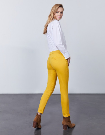 Chino trousers Sandy 2 Basic - LIMONCELLO