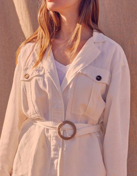Veste Saharienne Judie - OFF WHITE