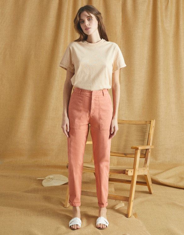 Cargo trousers Aimy - CORAL HAZE