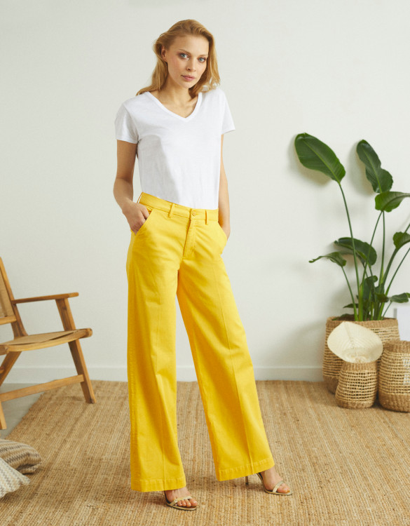 Wide trousers Pilly - MANGO SORBET 