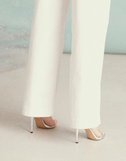 Wide trousers Pilly - WHITE