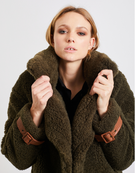 Faux fur coat Mary - ARMY