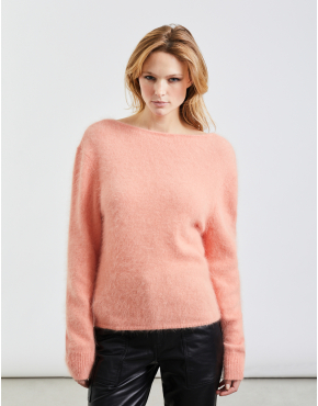Pull cache coeur Paros - INDIAN PINK