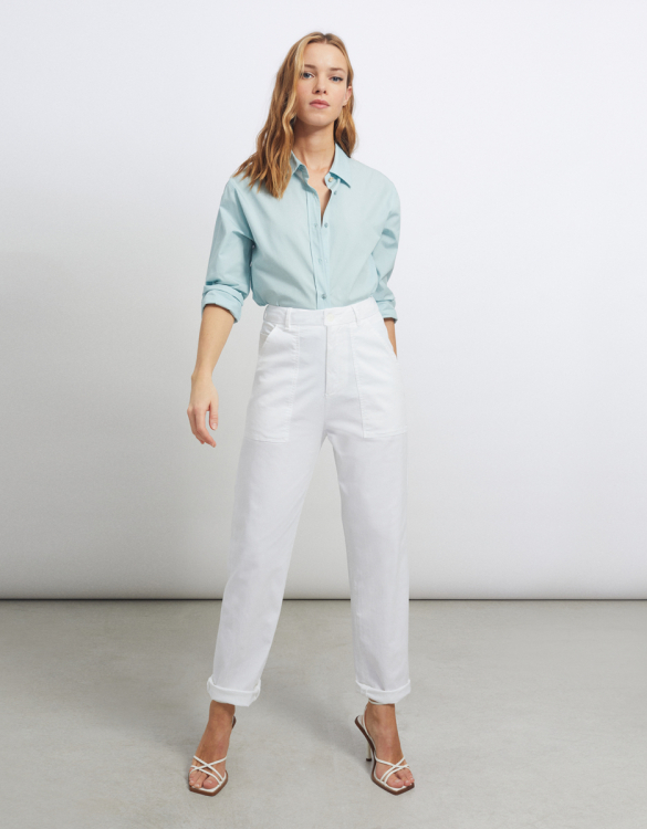 Cargo trouser Aimee - WHITE