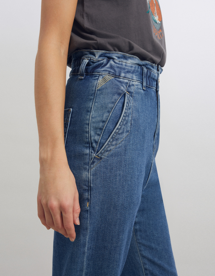 Baggy trouser Bahia Color - KAKI - Outlet Jeans - Reiko Jeans