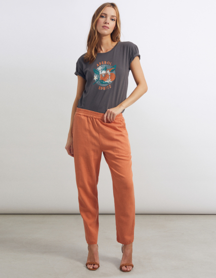 Pantalon baggy Brooke - MOCHA