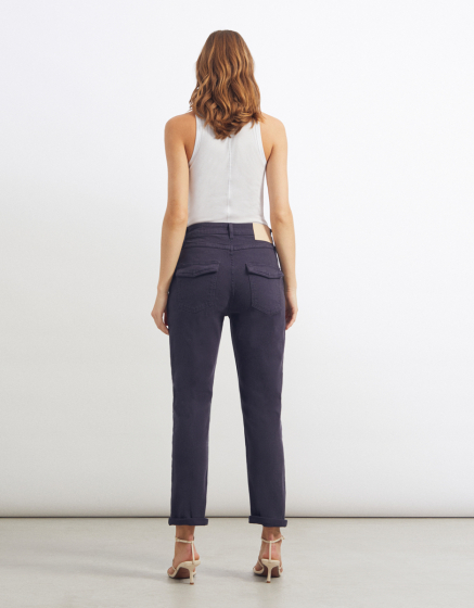 Pantalon boyfriend Scarlett Color - DARK NAVY