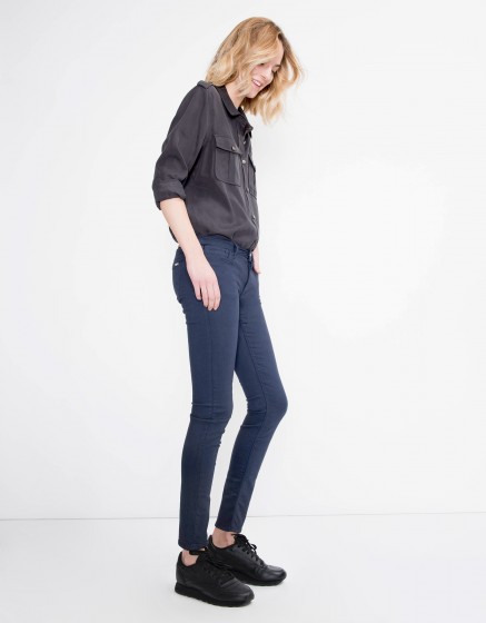 navy skinny trousers